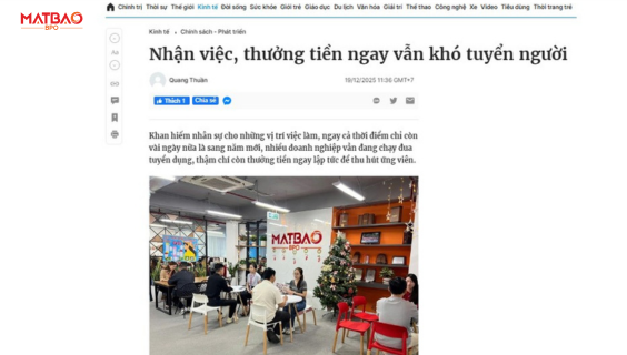 [MBB] Mắt Bão BPO được báo Thanh Niên phỏng vấn về thực trạng tuyển dụng nhân sự Contact Center